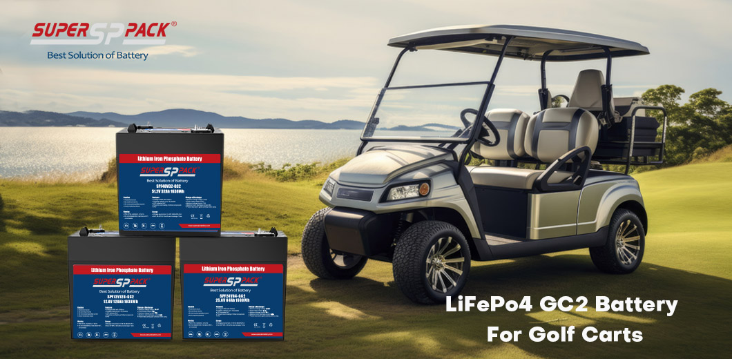 Batterie LiFePo4 GC2 pour voiturettes de golf