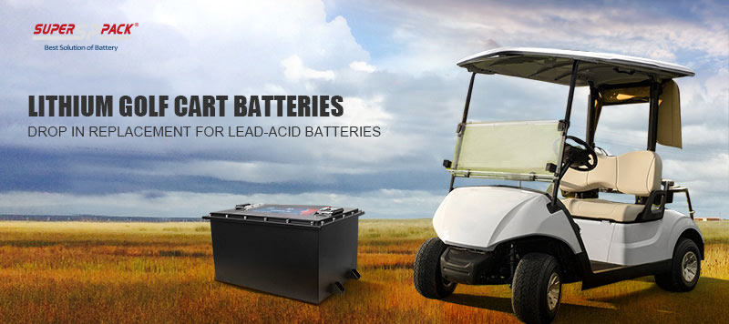 Batteries pour voiturettes de golf au lithium Superpack