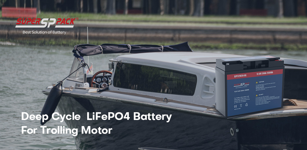 Batterie LiFePO4 à cycle profond pour moteur de pêche à la traîne