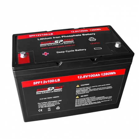 pack batterie lifepo4 à cycle profond 12v 100ah pour onduleurs 